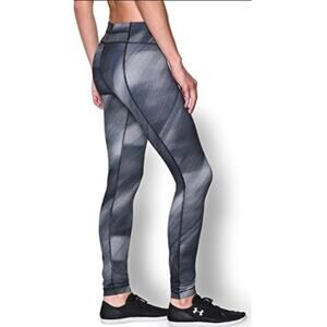 Under Armour Studio Active Leggings Geometric Black & Gray Size Medium